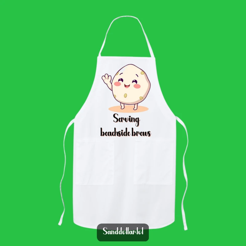 Funny Sand Dollar Cooking Apron: Beach Theme Kitchen Fun, Perfect Humorous Gift!