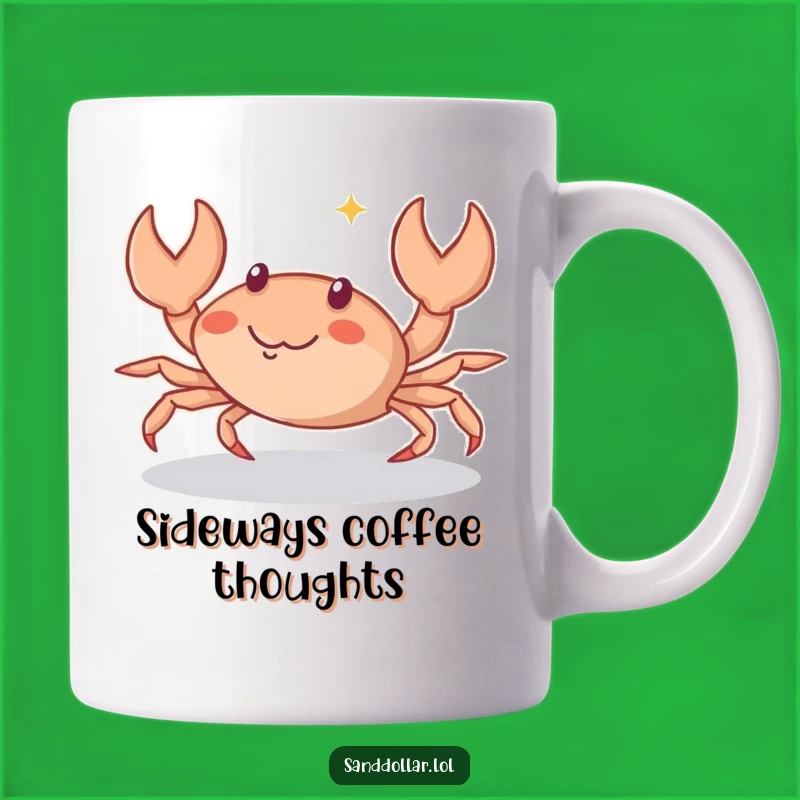 Funny Crab Scuttle Mug: Playful Eyes, Cheeky Character, Perfect Humorous Gift