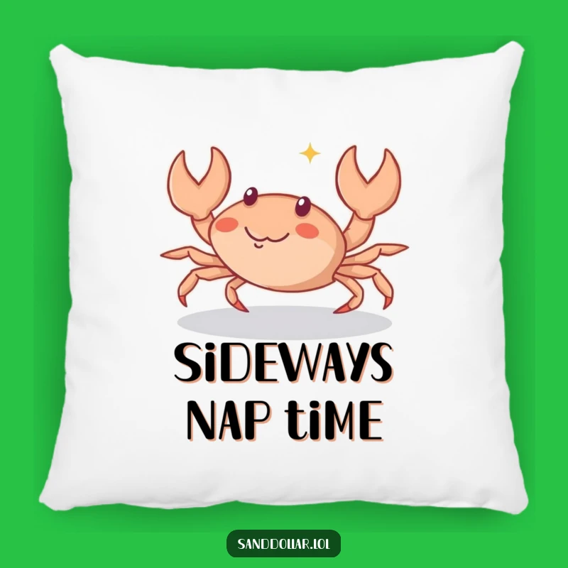 Funny Crab Scuttle Pillow: Soft Playful Character Cushion, Whimsical Humorous Gift