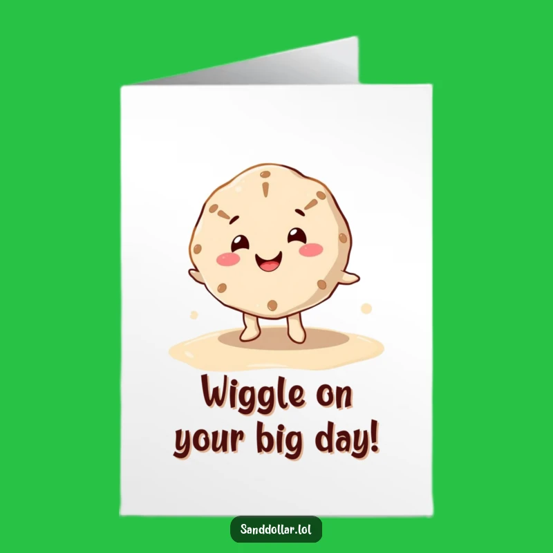 Free Printable Wiggle Sand Dollar Birthday Card: Funny Downloadable Gift for a Joyful Day!
