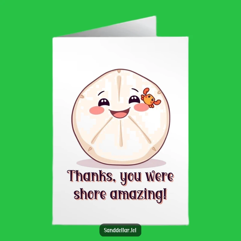 Free Printable Thank You Card: Funny Sand Dollar Pals, Heartfelt Downloadable Thanks!