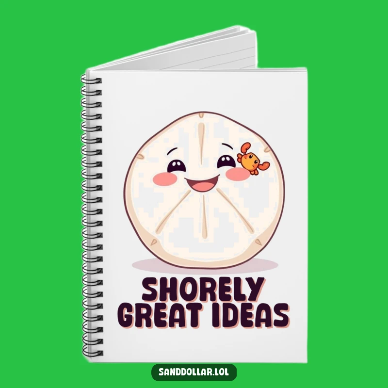 Funny Sand Dollar Crab Notebook: Jot Down Ideas with Beach Buddies - Great Funny Gift!